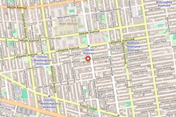 Map showing Radio Kwara in Brooklyn