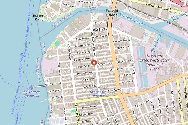Map showing Wenwen in Brooklyn