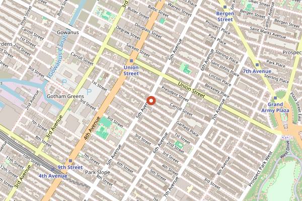 Map showing Kos Kaffe in Brooklyn