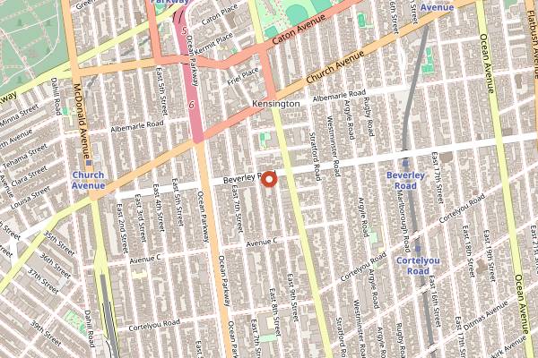 Map showing Mukti's Kitchen in Brooklyn