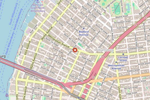 Map showing Tipsy Scoop Brooklyn in Brooklyn