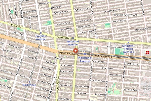 Map showing Chun Vegetarian in Brooklyn