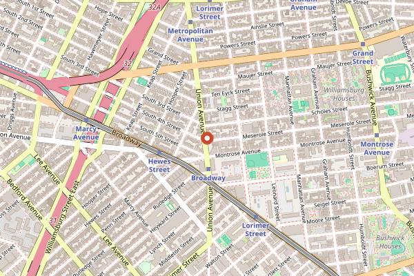 Map showing HAAM Caribbean Plant Cuisine in Brooklyn