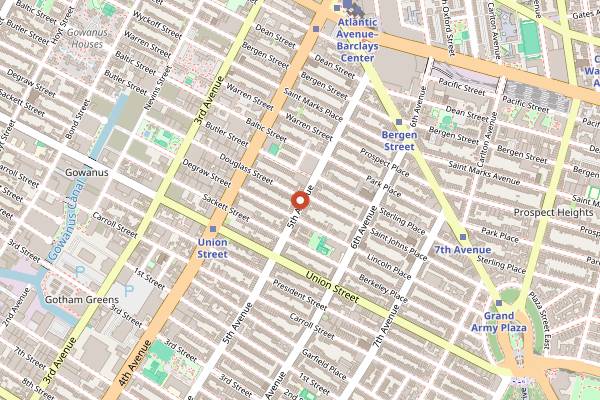 Map showing WILD Park Slope in Brooklyn