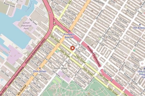 Map showing Kimisis Theotokou Greek Festival in Brooklyn