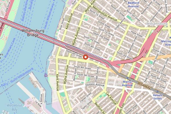 Map showing Boro Brine in Brooklyn