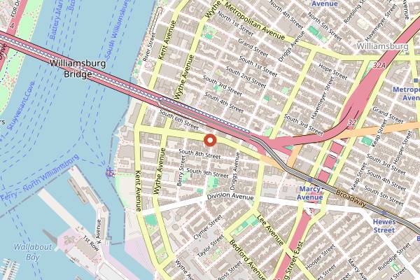Map showing Francie in Brooklyn
