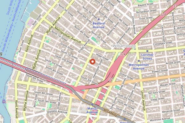 Map showing I Cavallini in Brooklyn