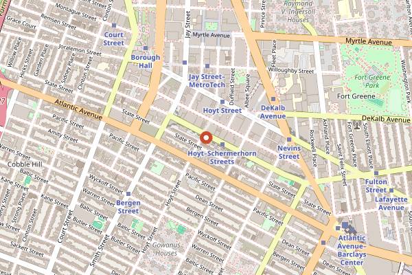 Map showing Maison Sun in Brooklyn