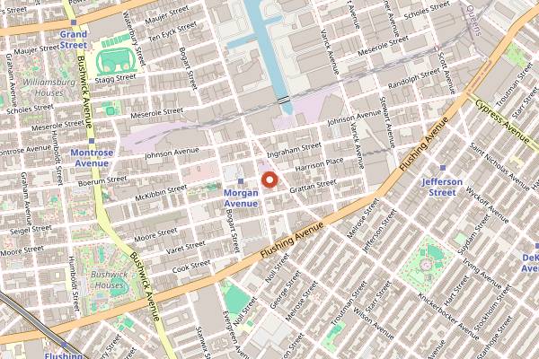 Map showing Sobre Masa in Brooklyn
