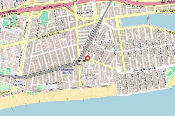 Map showing NetCost Market in Brooklyn