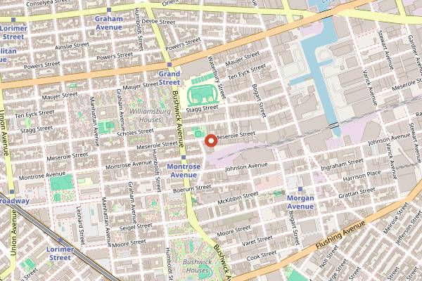 Map showing 3 Dollar Bill in Brooklyn