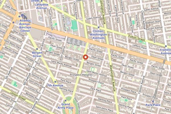 Map showing Weather Up in Brooklyn