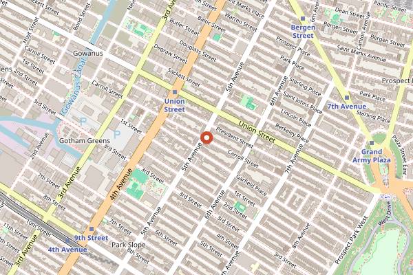 Map showing Haenyeo in Brooklyn