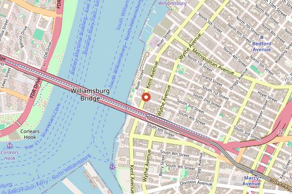 Map showing Misi in Brooklyn