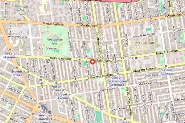 Map showing Sailor in Brooklyn