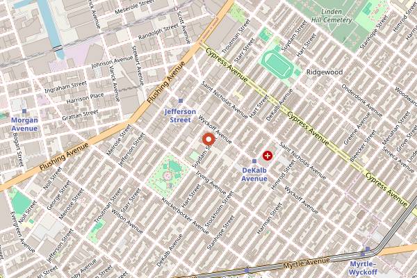 Map showing Cherry On Top in Brooklyn