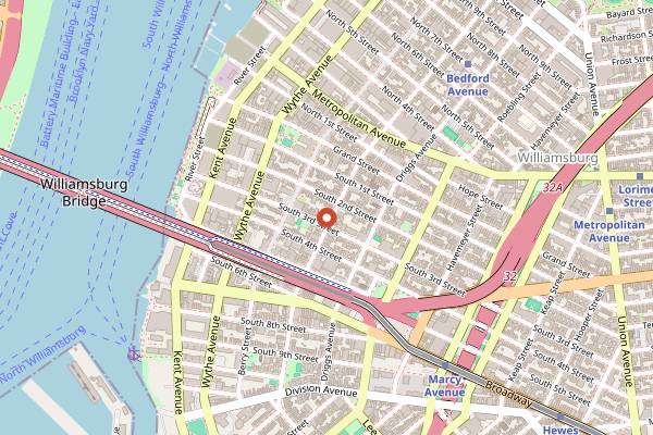 Map showing With Others in Brooklyn