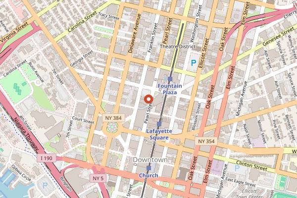Map showing Lucky Day in Buffalo