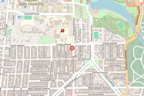 Map showing Mr. Goodbar in Buffalo