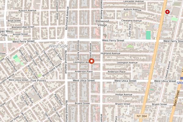Map showing The Place in Buffalo