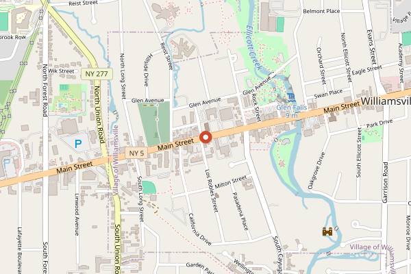 Map showing Buffalo Brewpub in Buffalo