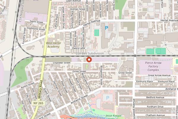 Map showing Thin Man Brewery (Chandler) in Buffalo