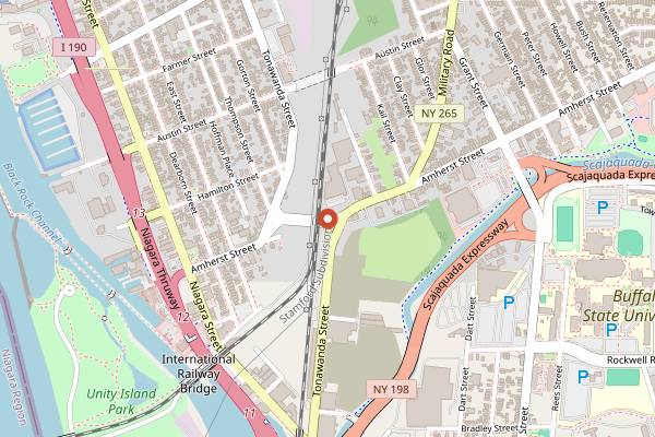 Map showing Artisan Culinary Loft in Buffalo