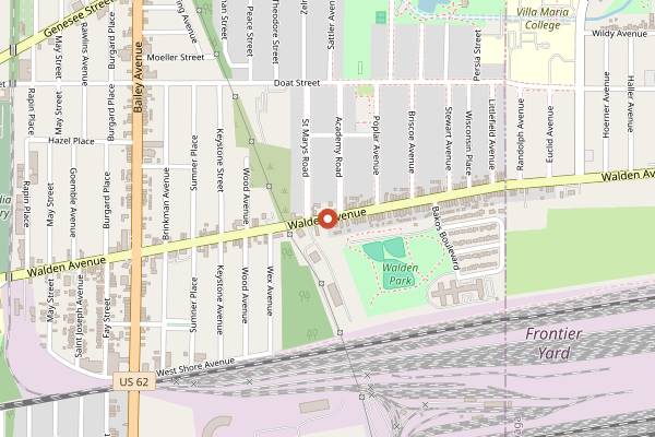 Map showing Culinary Arts Center in Buffalo
