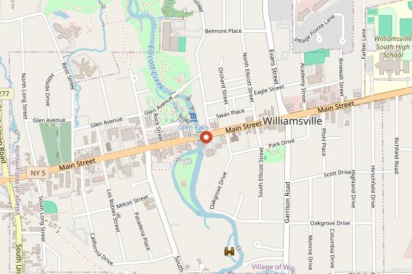 Map showing Sweet Melody's Bakery in Buffalo