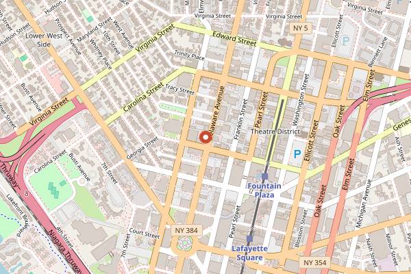 Map showing Patina 250 in Buffalo