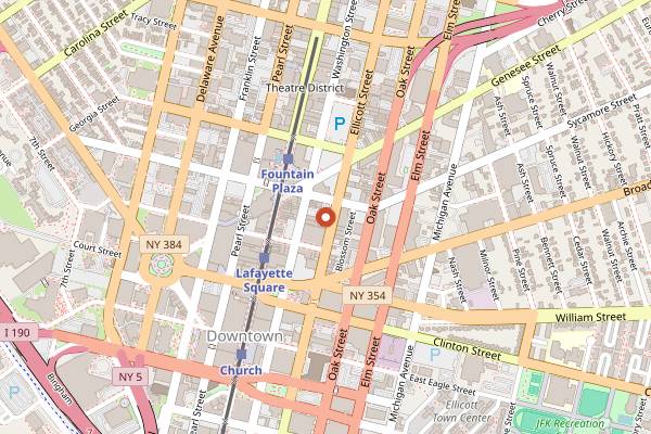 Map showing Tappo Italian in Buffalo