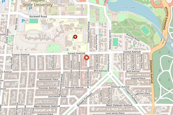 Map showing Mr. Goodbar in Buffalo
