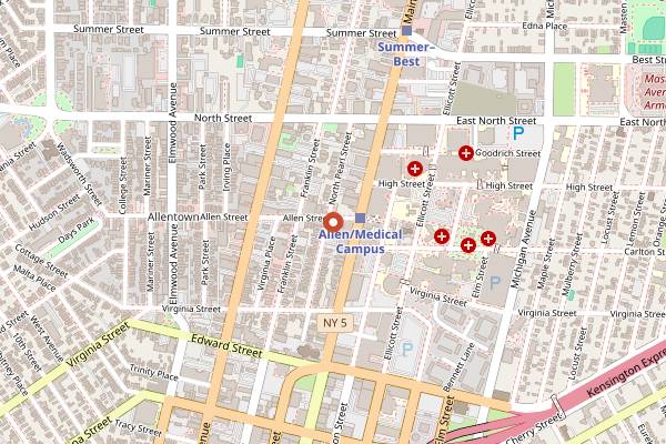 Map showing Twenty Six in Buffalo