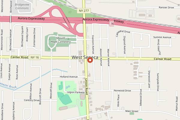Map showing Schwabl's in Buffalo