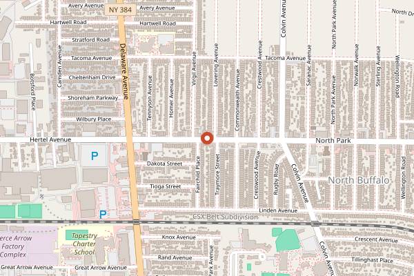 Map showing Ristorante Lombardo (Wine Cellar) in Buffalo