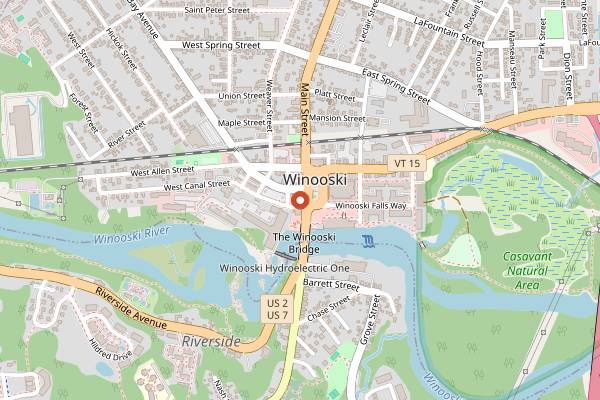 Map showing Sneakers Bistro and Cafe in Burlington
