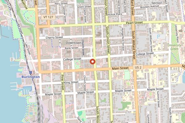 Map showing Dobra Tea in Burlington