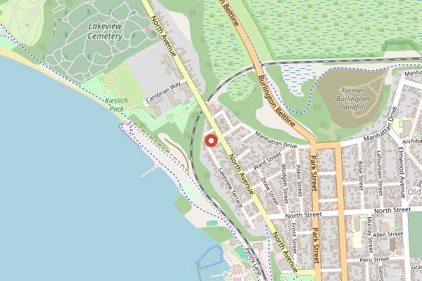 Map showing Scout & Co. Coffee in Burlington