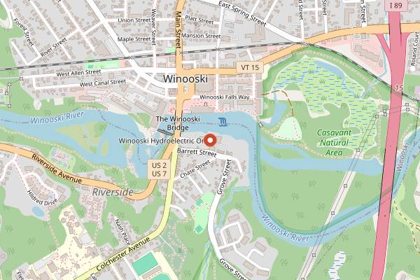 Map showing Pingala Cafe (gluten-free options) in Burlington