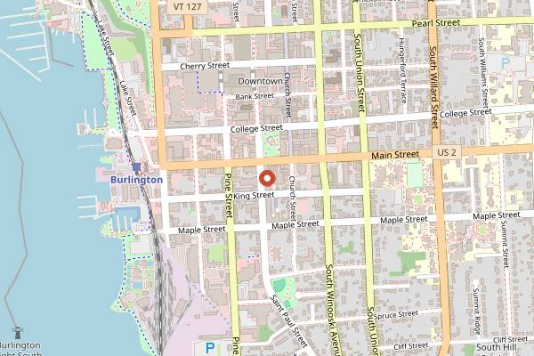 Map showing Trattoria Delia in Burlington