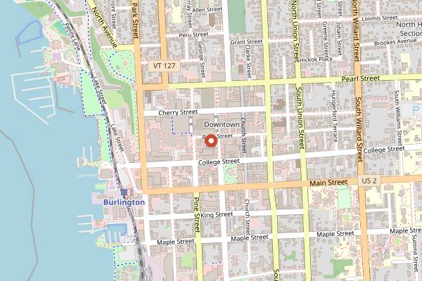 Map showing A Single Pebble in Burlington