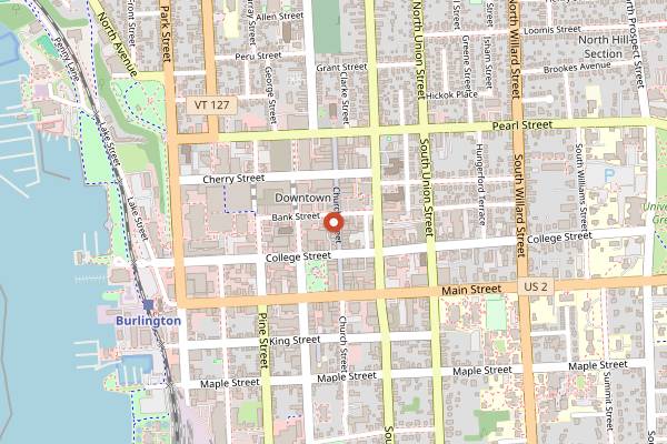 Map showing Pascolo Ristorante in Burlington