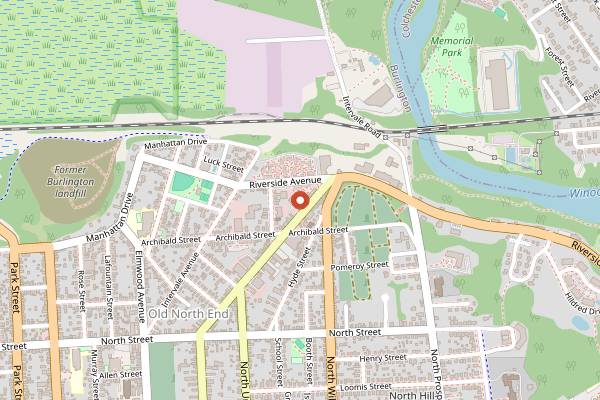 Map showing Pho Hong in Burlington