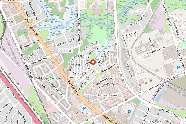 Map showing Cooper River Brewing in Charleston