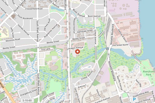 Map showing Holy City Brewing in Charleston