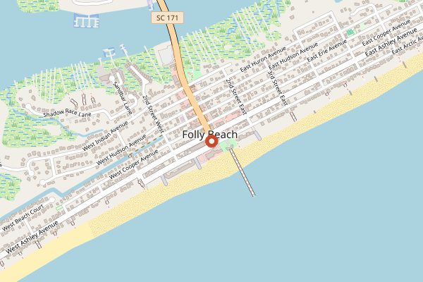 Map showing Jack of Cups Saloon in Charleston