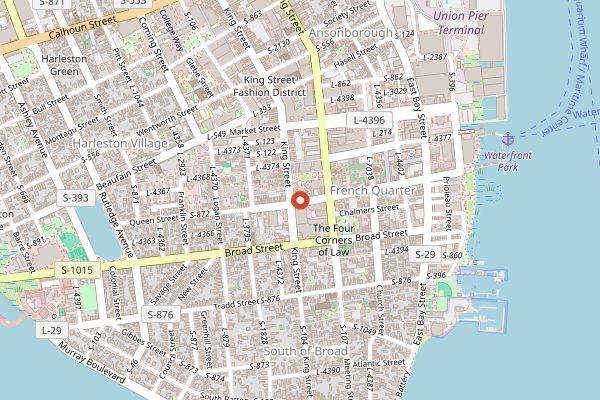 Map showing 82 Queen in Charleston