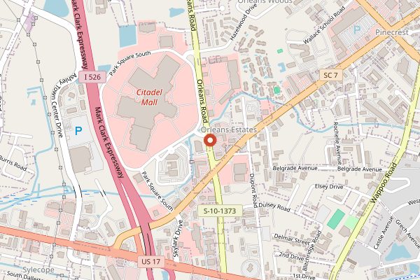 Map showing Chef's Collective in Charleston