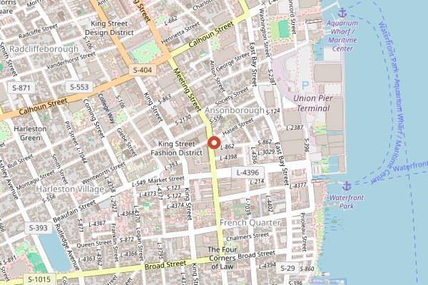 Map showing FIG in Charleston